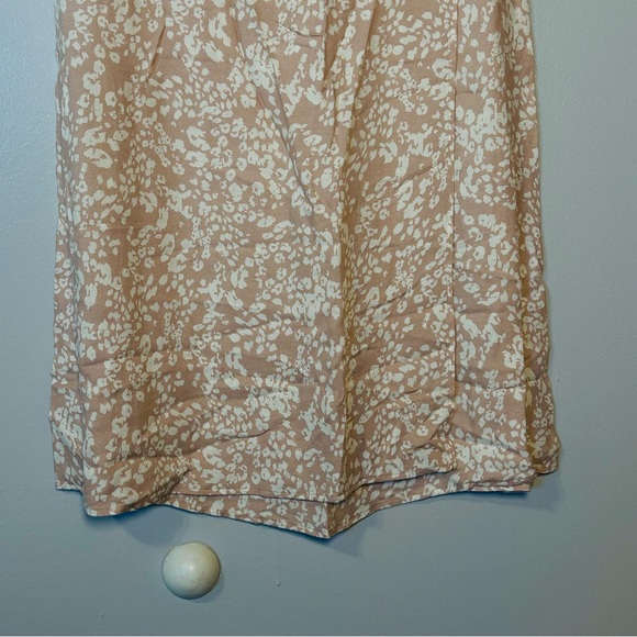 Kirious‎ Cheetah Print Wrap Tie Skirt With Side Slit Sz L Pink Romantic Delicate - Picture 2 of 10